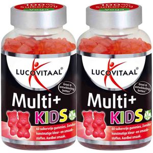 Lucovitaal - Vitamine Gummies Multi+ Kids - Aardbeiensmaak - 60 Gummies