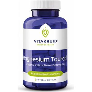 Vitakruid - Magnesium Tauraat - 90 Vegacapsules - Biologisch Beschikbaar
