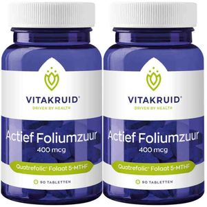 Vitakruid - Foliumzuur - 400 Mcg - 90 Tabletten