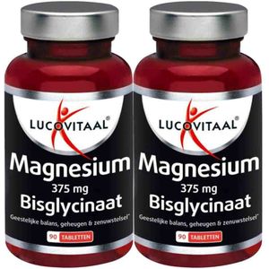 Lucovitaal - Magnesium 375mg Bisglycinaat - 90 Tabletten