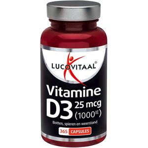 Lucovitaal - Vitamine D3 - 25mcg - 365 Capsules
