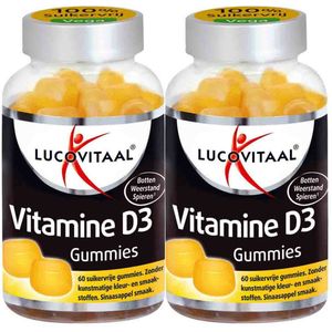 Lucovitaal - Gummies - Vitamine D3 - 60 gummies - Sinaasappel Smaak - Suikervrij