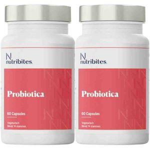 Nutribites - Probiotica - 60 Capsules - 14 Stammen - Met Lactospore® en Vitamine C