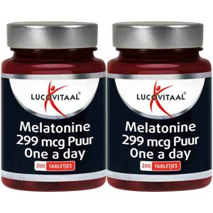 Lucovitaal - Melatonine Puur - 200 Tabletten - 0,299 mcg