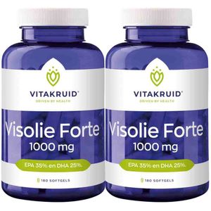 Vitakruid - Visolie Forte - Vetzuren - 1000 mg - Glutenvrij - Lactosevrij