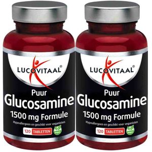 Lucovitaal - Glucosamine Puur - 1500 mg Formule - 120 Tabletten