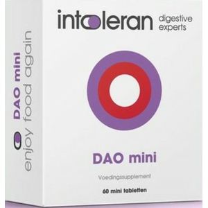 Intoleran - DAO Mini - 60 Tabletten - Diamine Oxidase Enzym