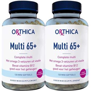 Orthica - Multi 65+ - Multivitaminen - Rood - rPET Verpakking - Grootverpakking
