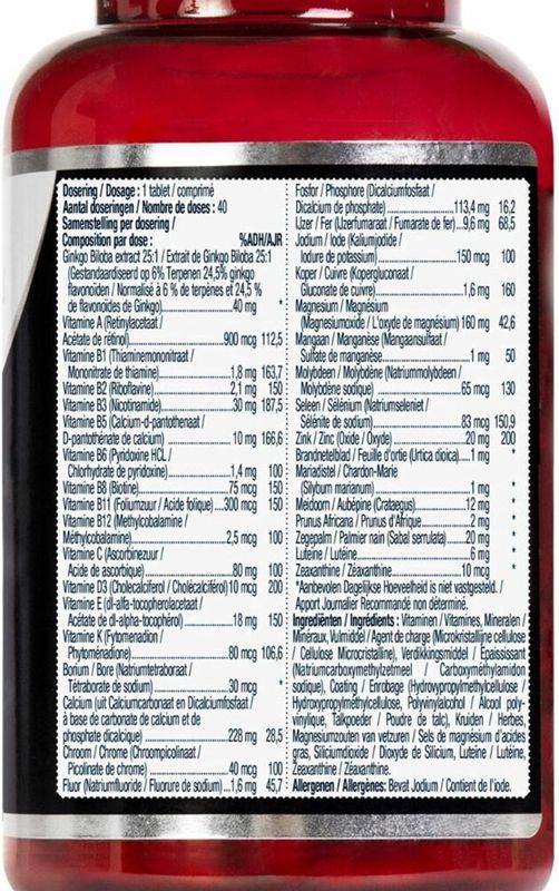 Lucovitaal - Multi Man Compleet 50+ - Multivitaminen - 40 Capsules