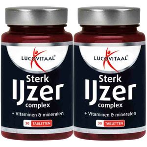 Lucovitaal - Sterk IJzer Complex - Mineralen - Gluten- en Lactosevrij - Geschikt voor Vegetariërs