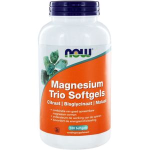 NOW - Magnesium Trio - Softgels - 180 stuks