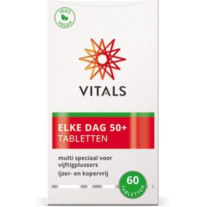 Vitals Elke Dag 50+ - 60 Tabletten - Foliumzuur