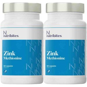 Nutribites - Zink - 60 Capsules - 15 mg per Capsule - 100% Plantaardig