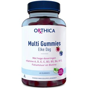 Orthica - Multi Gummies - Vegan Multivitaminen - Framboos-bosbes Smaak - 2x 60 Stuks