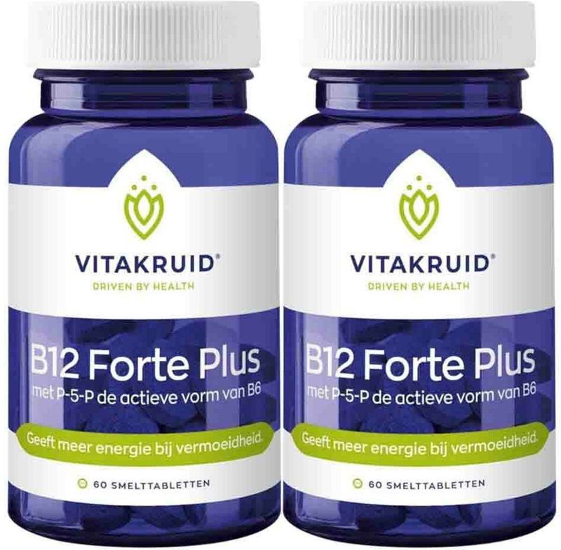 Vitakruid - B12 Forte Plus - 60 Tabletten - Voedingssupplement