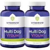 Vitakruid - Multi Dag Vrouw - 90 Tabletten - Multivitaminen