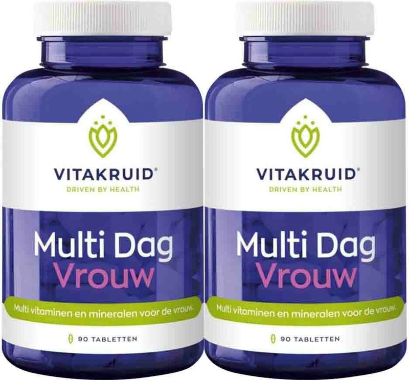 Vitakruid - Multi Dag Vrouw - 90 Tabletten - Multivitaminen