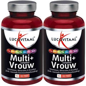 Lucovitaal - Multi + Compleet Vrouw - 120 Tabletten
