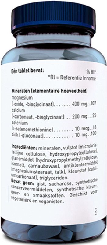 Orthica - Magnesium-400 - 60 Tabletten - Met Calcium, Selenium en Zink