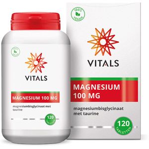 Vitals - Magnesium 100mg - 120 Tabletten - Hoogwaardig Aminozuurchelaat