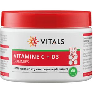 Vitals - Vitamine C + D3 Gummies - 60 Gummies - Bosvruchtensmaak