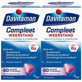 Davitamon - Compleet Weerstand - Bosvruchten - 2 x 60 Kauwtabletten - Voordeelverpakking