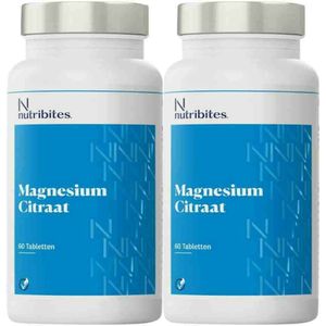 Nutribites - Magnesium Citraat - 60 Tabletten - 2x