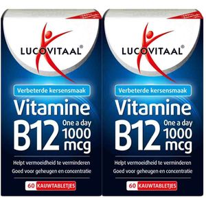 Lucovitaal - Vitamine B12 - Kauwtabletten - 1000mcg - 60 stuks