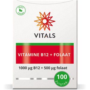 Vitals - Vitamine B12 Met Folaat - 100 Zuigtabletten