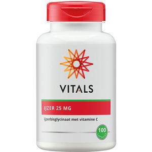 Vitals - IJzer 25 mg - Capsules - 100 stuks - Met Vitamine C