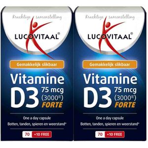 Lucovitaal - Vitamine D3 75mcg Forte - 80 Capsules