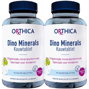 Orthica - Dino Minerals - Kauwtabletten - Frambozensmaak - 90 Stuks