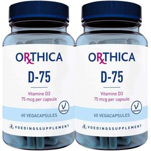 Orthica - D-75 - Multivitaminen - 60 Capsules - 75 mcg Vitamine D3