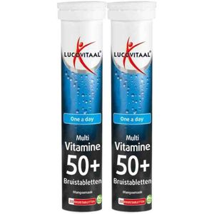 Lucovitaal - Multi 50+ - Bruistabletten - Mangosmaak - 20 Bruistabletten