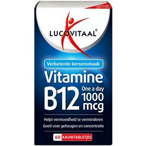 Lucovitaal - Vitamine B12 - Kauwtabletten - 1000mcg - 60 stuks