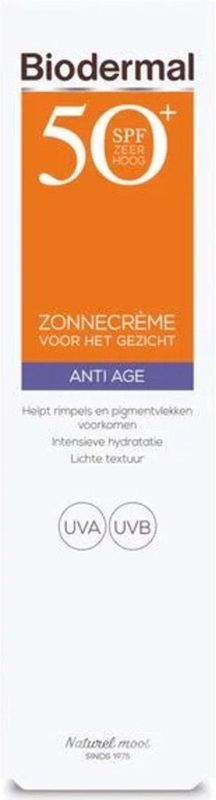 Biodermal - Zonnecrème Gezicht - SPF 50 - Anti Age - 50 ml