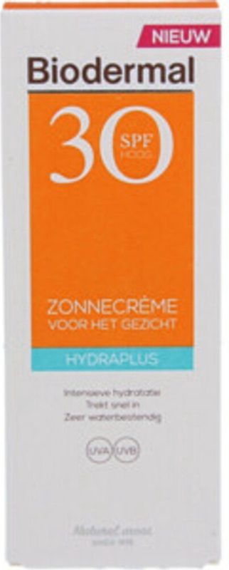 Biodermal - Zonnecrème Gezicht Hydraplus - SPF 30 - 50ml