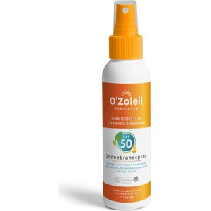 Ozoleil - Zonnespray Lichaam - SPF 50 - Sprayvorm - Natuurlijke Ingrediënten