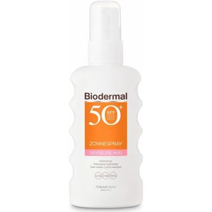 Biodermal - Gevoelige Huid - Zonnespray - SPF 50 - Dermatologisch Getest