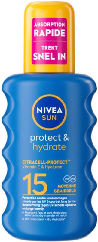 NIVEA - Sun Protect & Hydrate - Zonnespray - SPF 15 - 200 ml