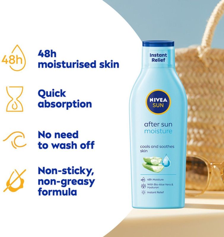 NIVEA - Sun After Sun Hydrate Lotion - 200 ml - Hydraterende Kalmerende Lotion