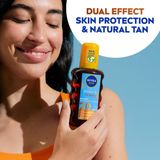 NIVEA - Sun Protect & Bronze - Olie Spray - 200 ml - SPF 20