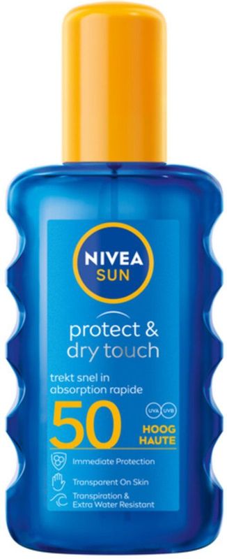 NIVEA - Sun Protect en Dry Touch - Transparante Zonnespray - SPF 50 - 200 ml
