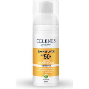 Celenes - Herbal Dry Touch - Zonnefluïde - SPF 50+ - 50 ml - Alle Huidtypes