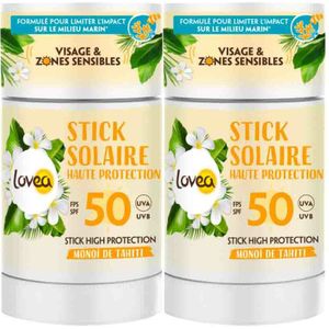 Lovea - Sun Zonnebrand Stick - SPF 50 - 40 gr - Hoge Bescherming voor Gevoelige Zones