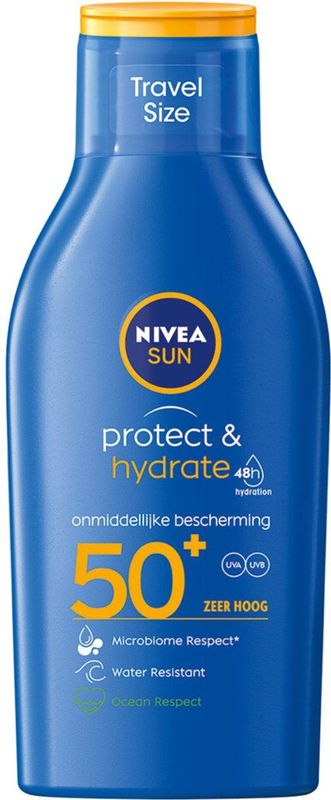 NIVEA - Sun Protect & Hydrate - Zonnemelk - Travelsize - SPF 50+ - 100 ml
