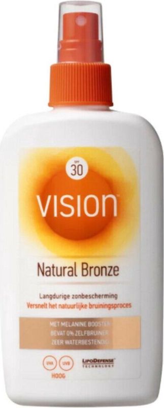 Vision - Natural Bronze - Zonnebrand - SPF 30 - 185 ml - Met LipoDefense Technology