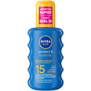 NIVEA - Sun Protect & Hydrate - Zonnespray - SPF 15 - 3 x 200 ml - Voordeelverpakking