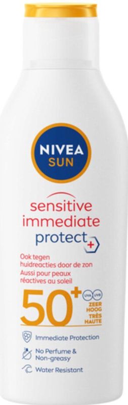 NIVEA - Sun Sensitive Anti-Allergie Zonnemelk - SPF 50 - 3 x 200 ml - Voordeelverpakking