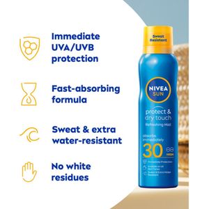 NIVEA - Sun Protect en Dry Touch - Verfrissende Vernevelende Spray - SPF 30 - 200 ml